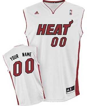 Men & Youth Customized Miami Heat White Jersey->customized nba jersey->Custom Jersey